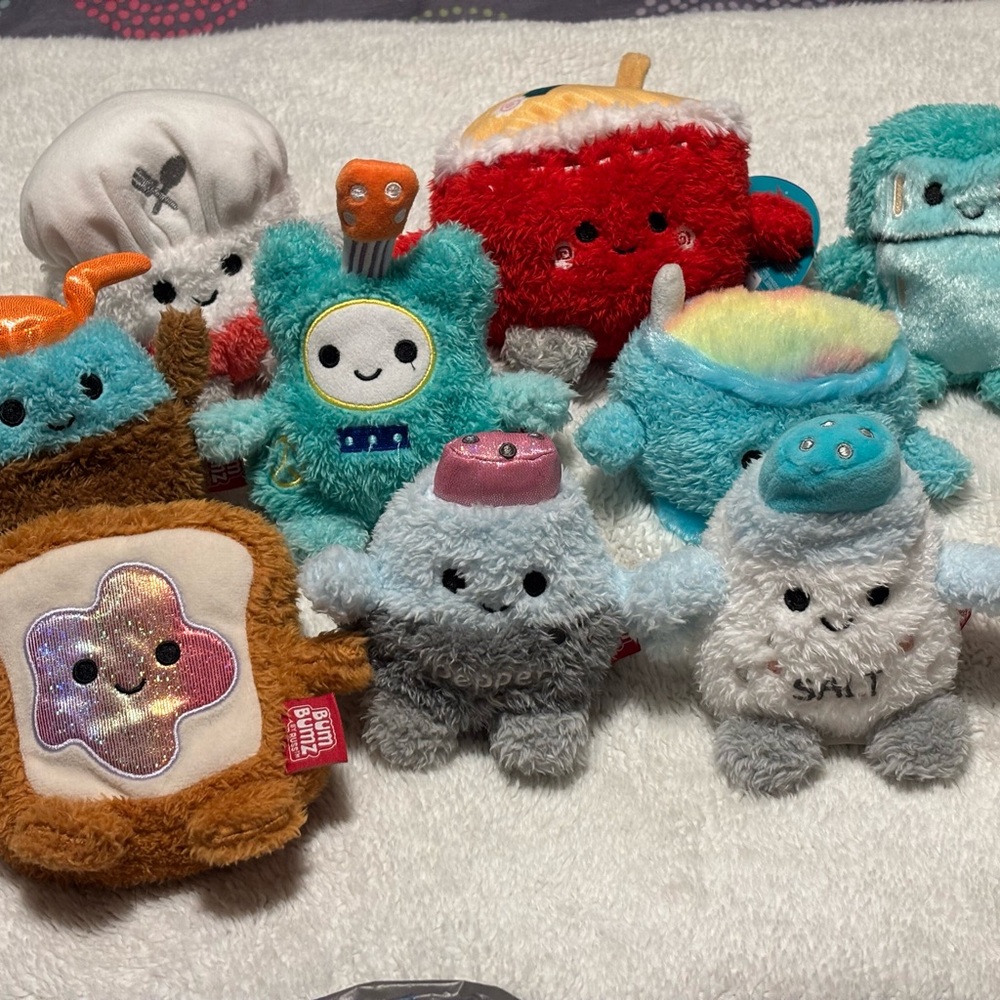Bum Bumz Cute Plush Toy Lot - Ramen NWT